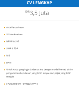 Biaya Pendirian CV Murah Mulai Dari 3jt an di Surabaya 2 Jasa Pembuatan CV Murah Surabaya
